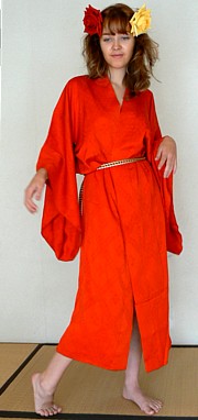 шелковое японское традиционное кимоно, винтаж