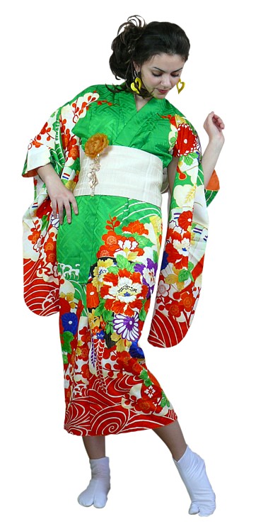 японское традиционное кимоно и носки-таби