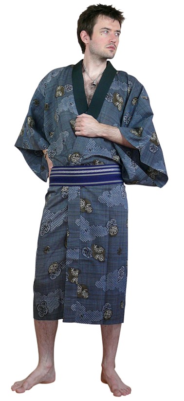 японское мужское кимоно, винтаж