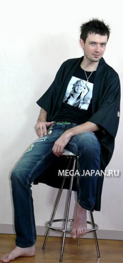 японский винтаж: мужское шелковое хаори
