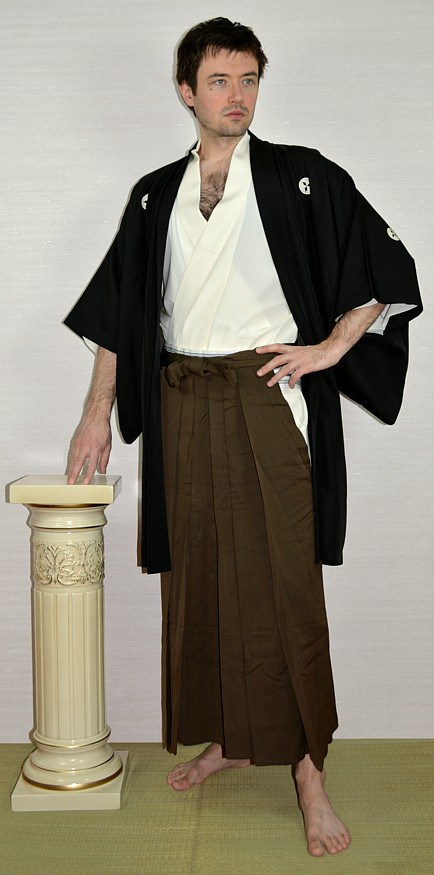 японская традиционная мужская одежда: хаори, кимоно, хакама