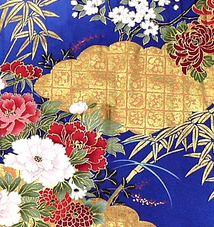 дизайн ткани японского женского кимоно из хлопка
