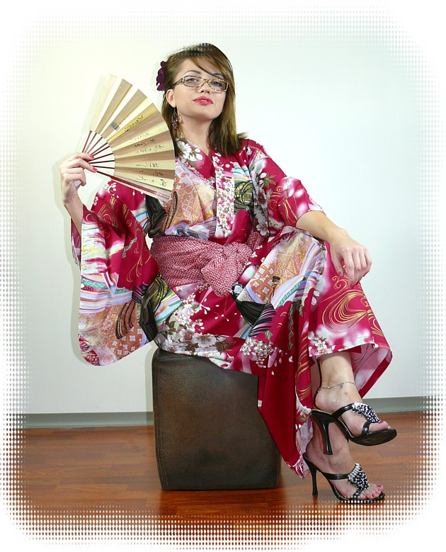японское кимоно из хлопка и пояс оби в интернет-магазине КИМОНОЯ