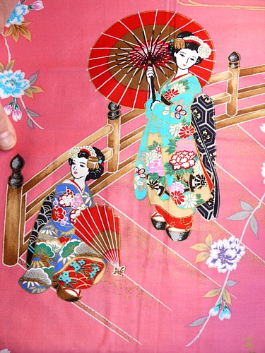 рисунок ткания женского халатика-кимоно, хлопок 100%