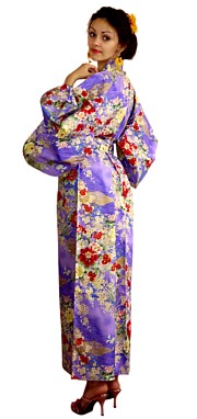 японский халат-кимоно из хлопка