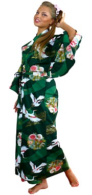 женский халат в японском стиле, хлопок 100%, сделано в Японии