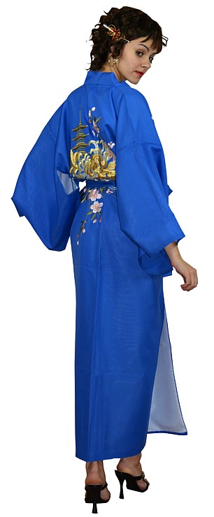 японское кимоно с вышивкой и подкладкой в интернет-магазине КИМОНОЯ