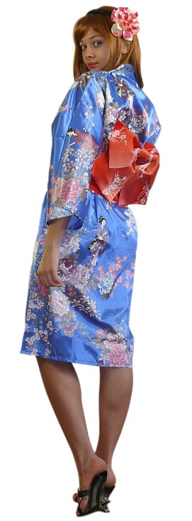 халатик кимоно в японском стиле и пояс оби