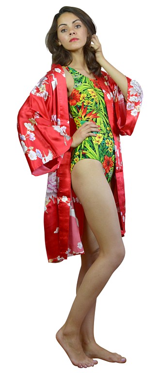 шелковый халат кимоно - стильная одежда для отдыха