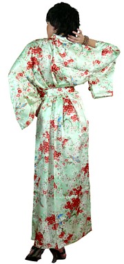 шелковый халат-кимоно Юмэ, сделано в Японии, шелк 100%