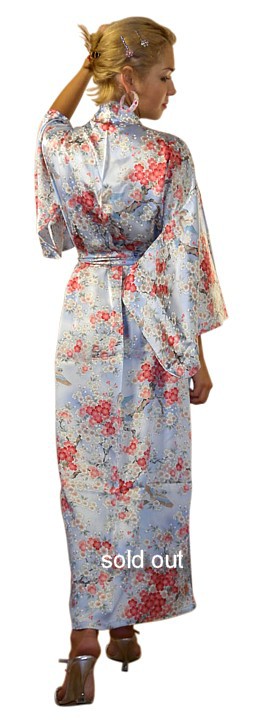 японский шелковый халат- кимоно Одори