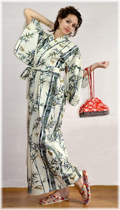японское кимоно, сумочка кинчаку и обувь сэтта, KIMONOYA, японский интернет-магазин