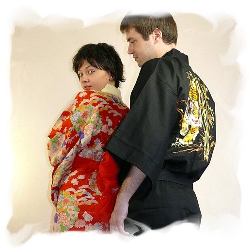 японские кимоно современные и винтажные, японский стиль