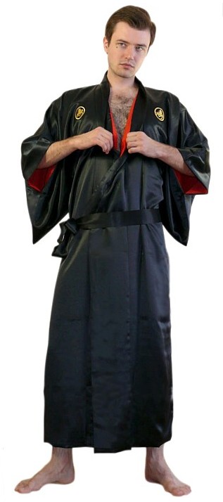 Обои самурай в кимоно