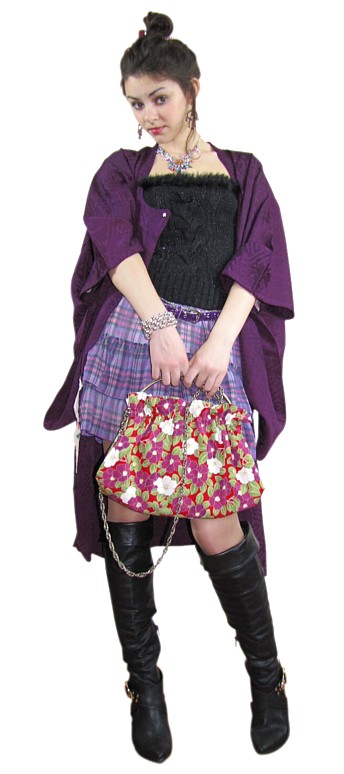 стиль винтаж: японское шелковое мичиюки и современная модная одежда