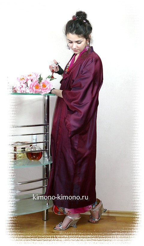 амакото, японская традиционная женская одежда, шелк, винтаж