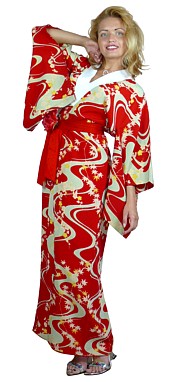 японское старинное кимоно