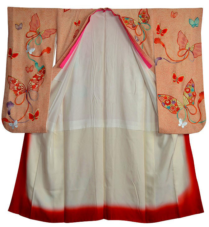 японское шелковое кимоно, подкладка, 1930-е гг.