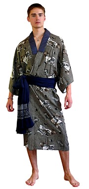 японская одежда: мужское кимоно, 1960-е гг.