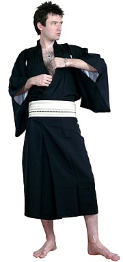 шелковое мужское кимоно