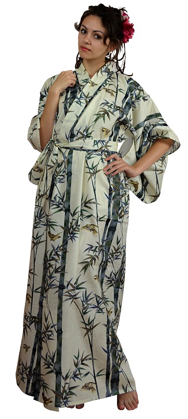 юката, женский халат в японском стиле