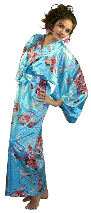 японское кимоно ОЧАРОВАНИЕ ЦВЕТОВ