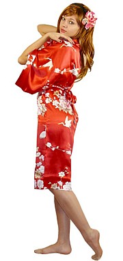 халатик-кимоно из шелка, сделано в Японии