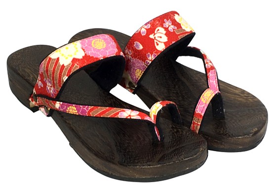 японская женская обувь из дерева, ручная работа